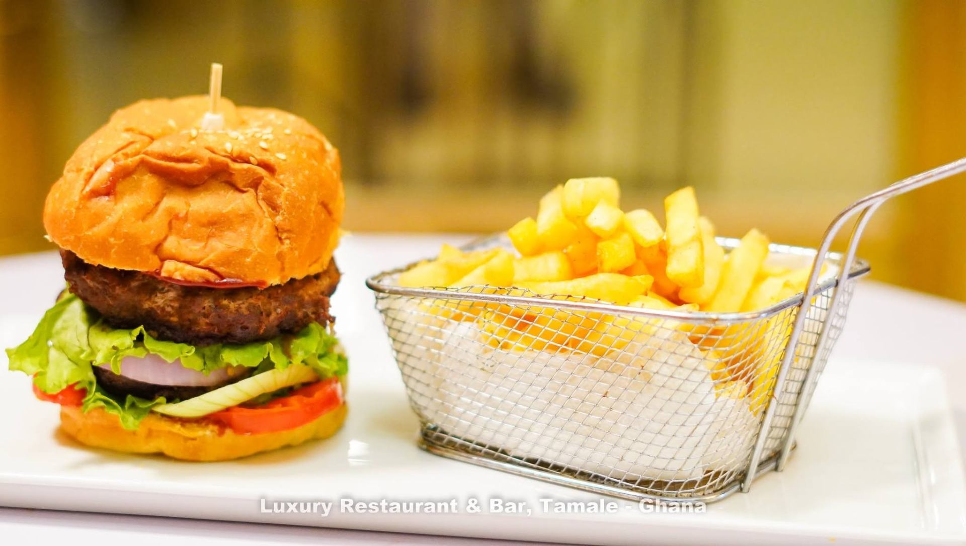 Luxury Beef Burger & Fries